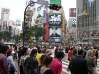 澀谷街頭的人潮