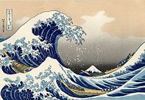 葛飾北齋的浮世繪作品「神奈川沖浪裏」